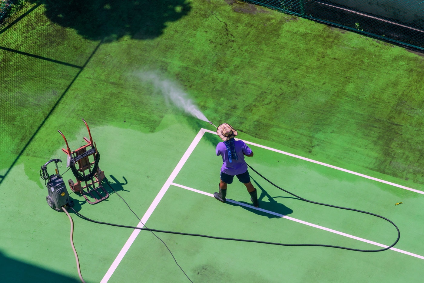 1st Choice High Pressure Cleaning | Tennis Courts Cleaning